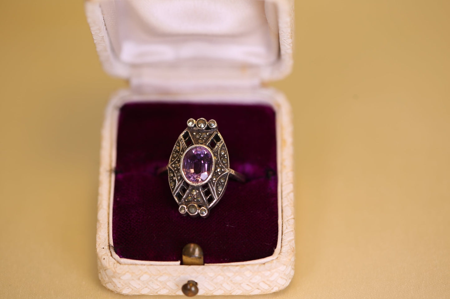 Art Deco Amethyst Ring - The Love Witch