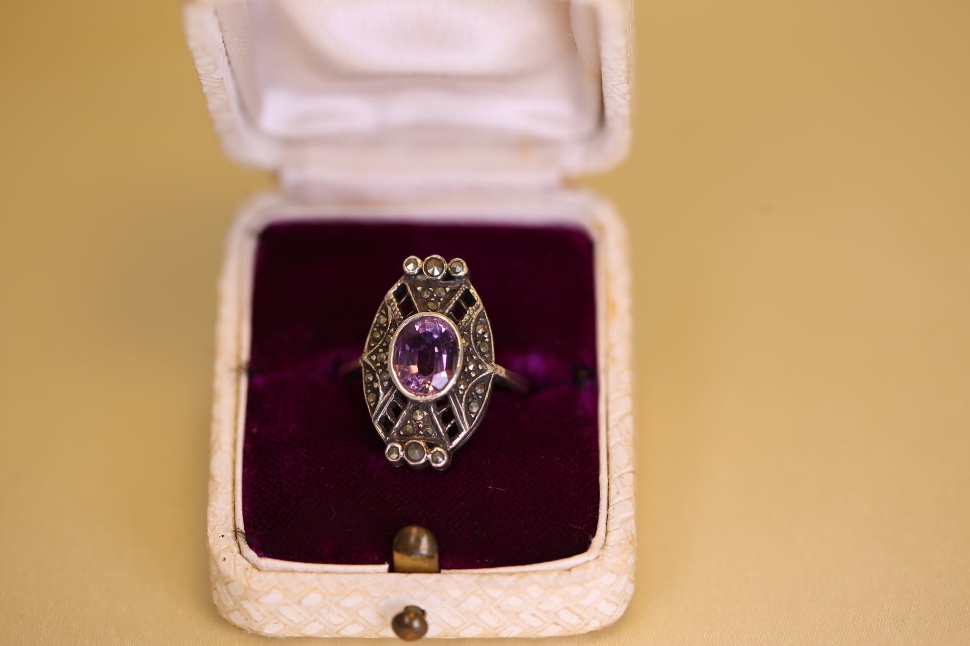 Art Deco Amethyst Ring - The Love Witch