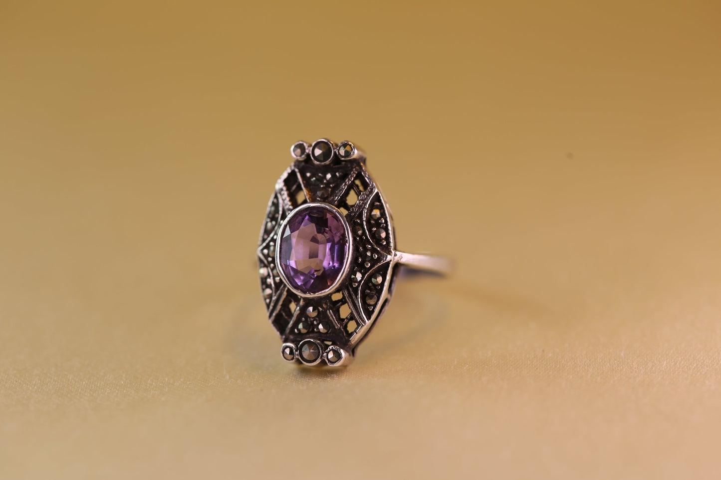 Art Deco Amethyst Ring - The Love Witch