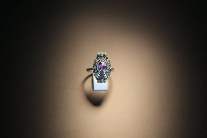 Art Deco Amethyst Ring - The Love Witch