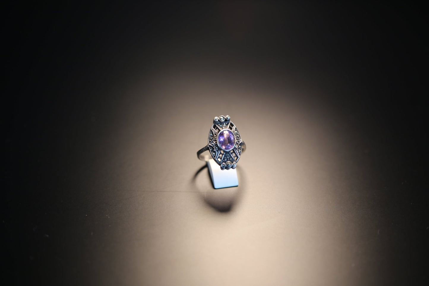 Art Deco Amethyst Ring - The Love Witch
