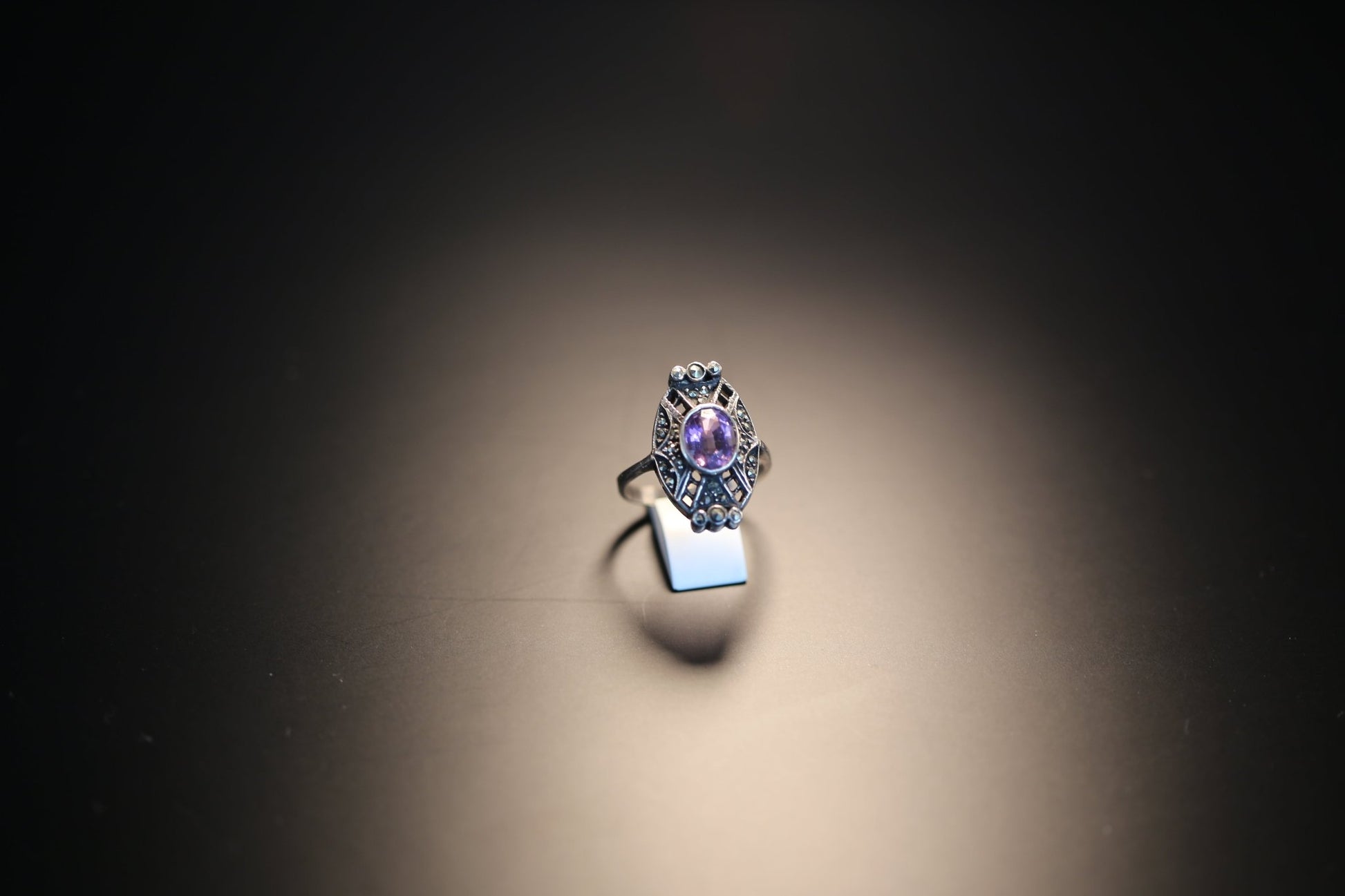 Art Deco Amethyst Ring - The Love Witch