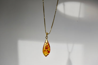 Golden Amber Kette - The Love Witch