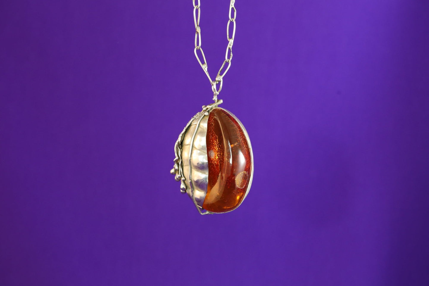 Set - Bernstein Silber Kette und Armband - The Love Witch