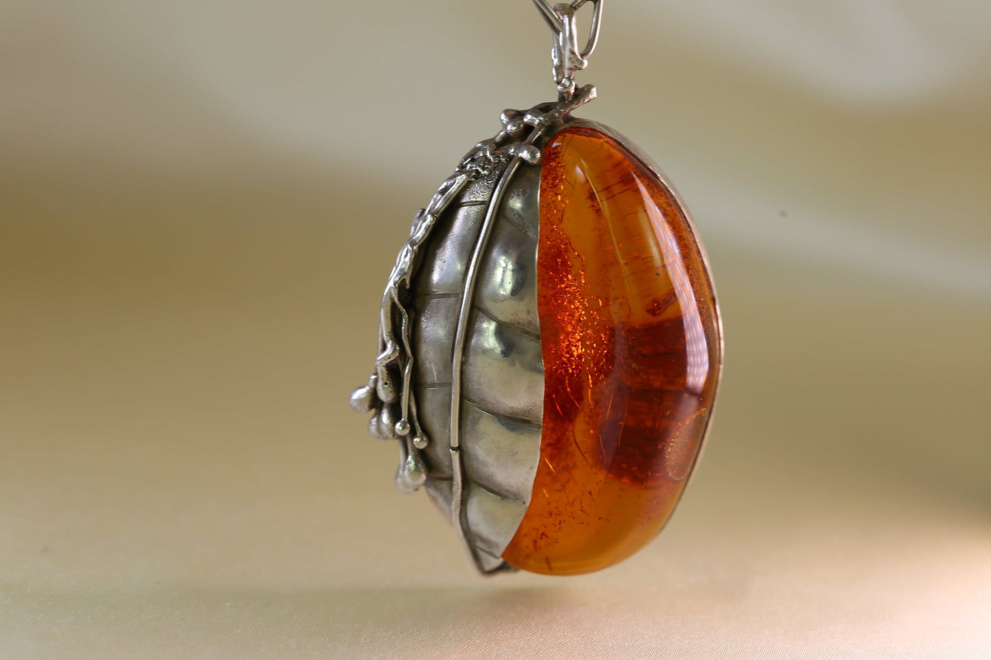 Set - Bernstein Silber Kette und Armband - The Love Witch