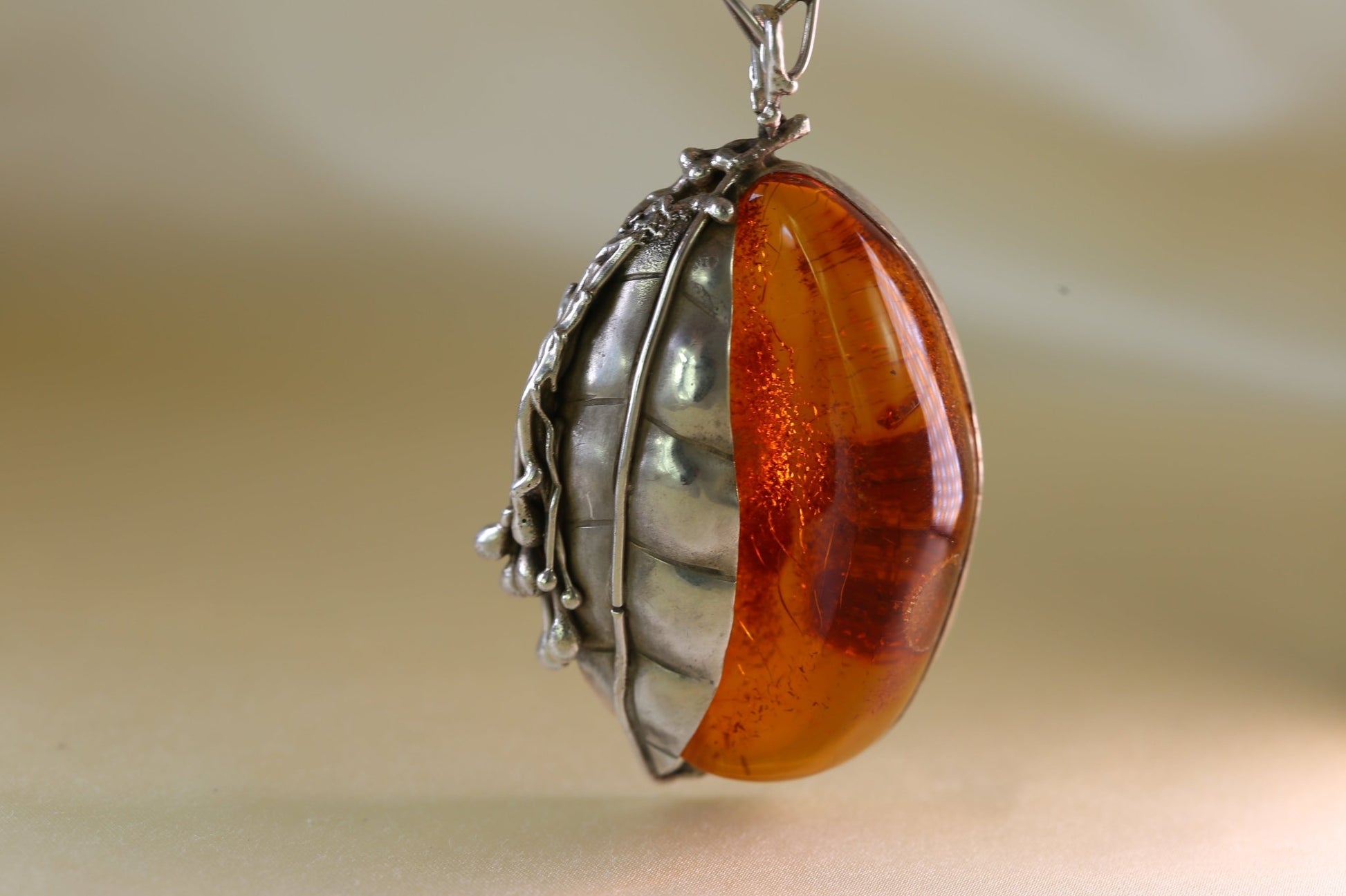 Set - Bernstein Silber Kette und Armband - The Love Witch