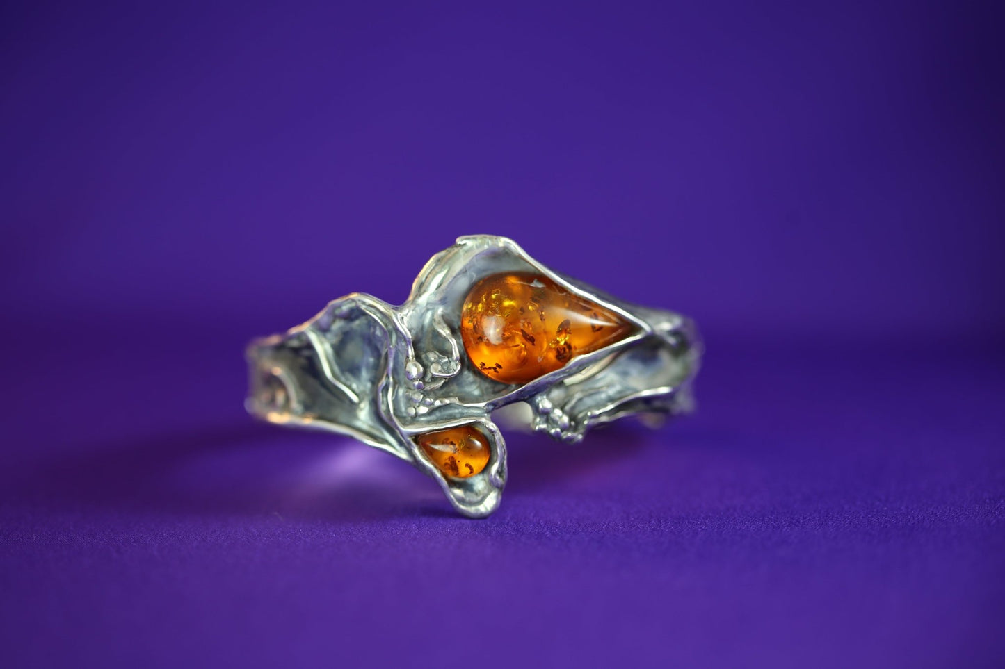 Set - Bernstein Silber Kette und Armband - The Love Witch