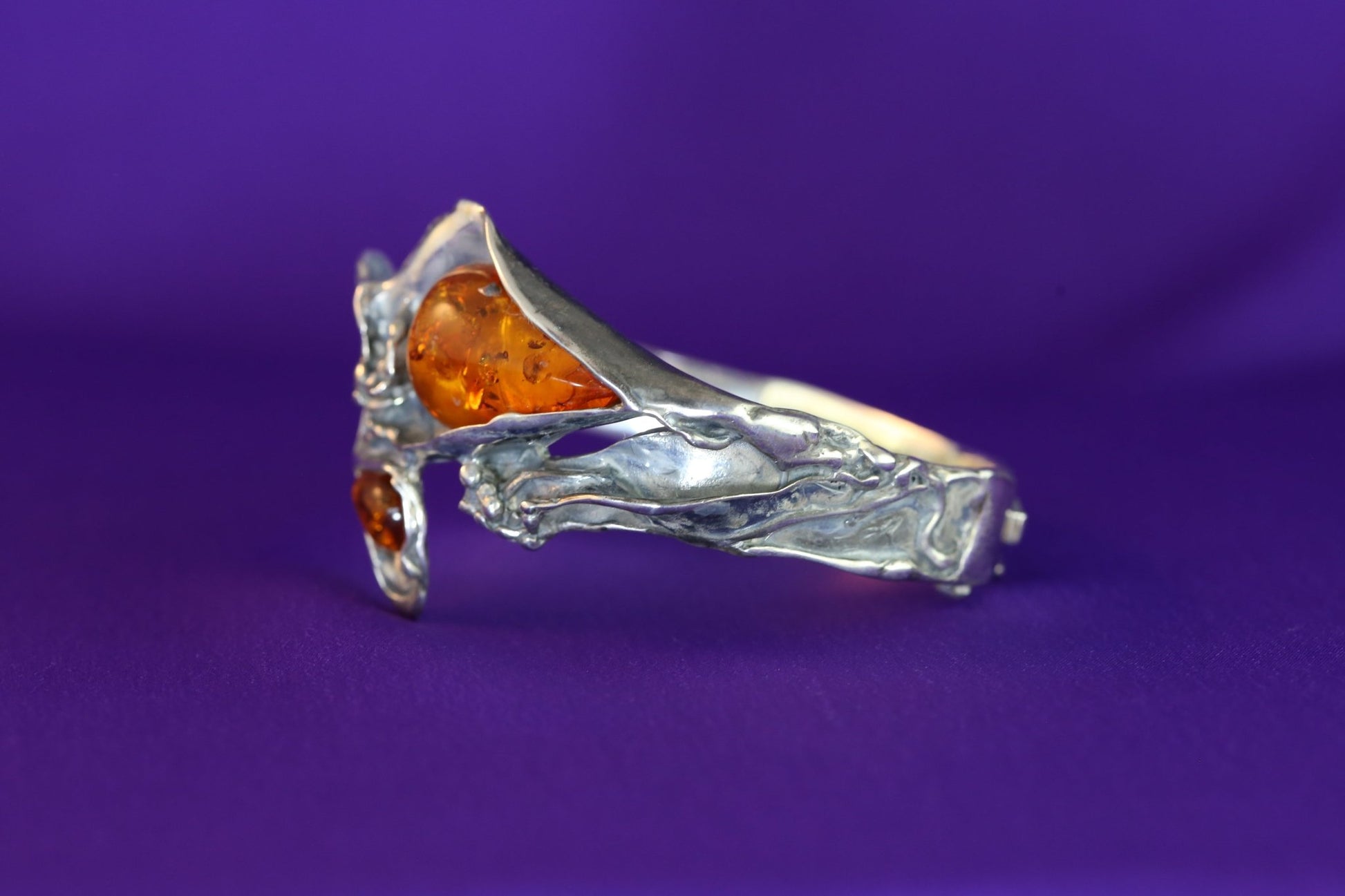 Set - Bernstein Silber Kette und Armband - The Love Witch